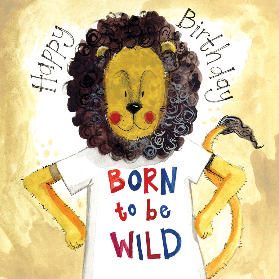 Lion Birthday Greeting Card