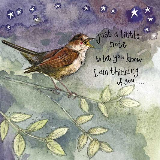 Thinking Of You Nightingale Greeting Card