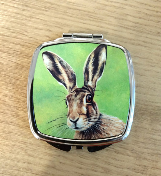Hare Compact Mirror