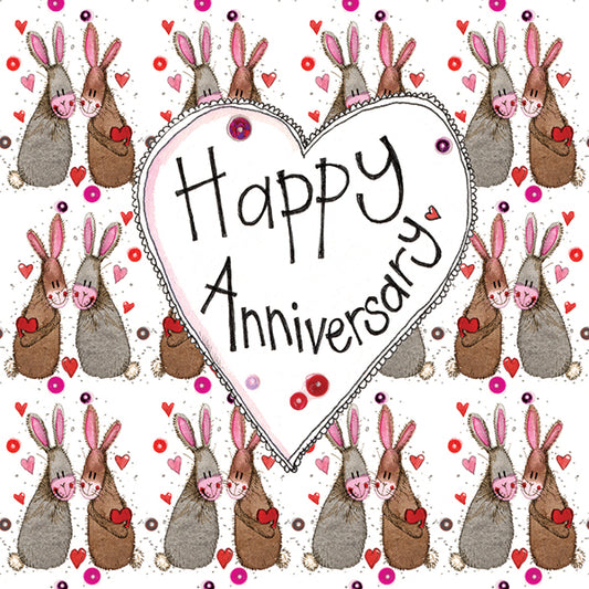 Anniversary Bunnies Greeting Card