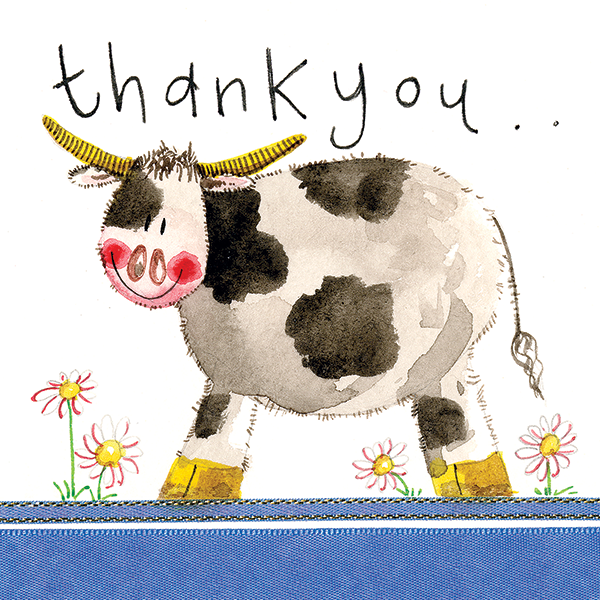 Cow Thank You Greeting Card