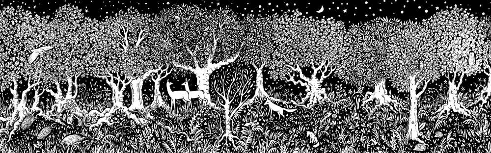 In the Forest Concertina Greetings Card