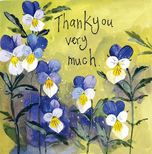 Thank You Pansies Card