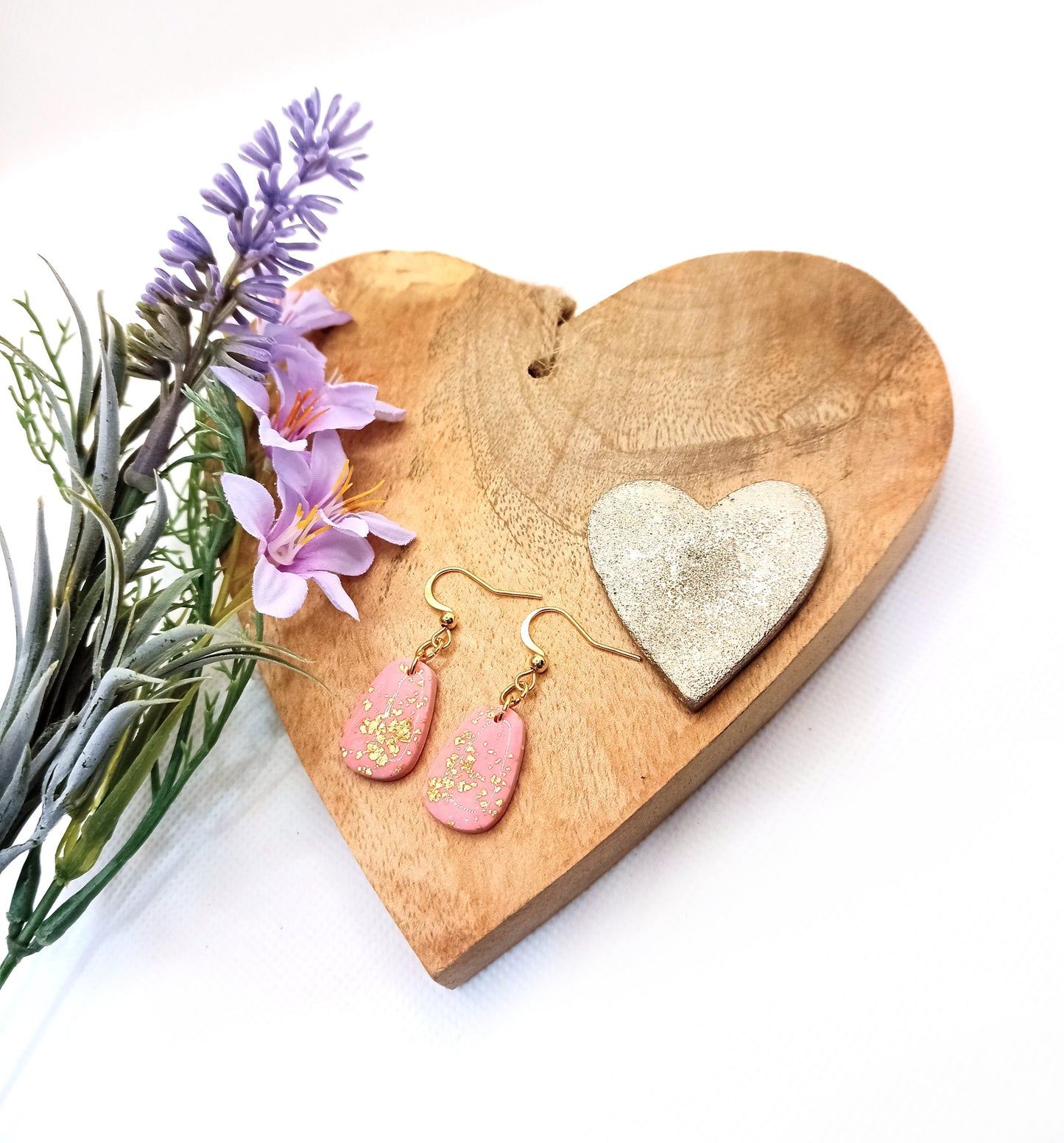Sparkle Gold Leaf Earrings