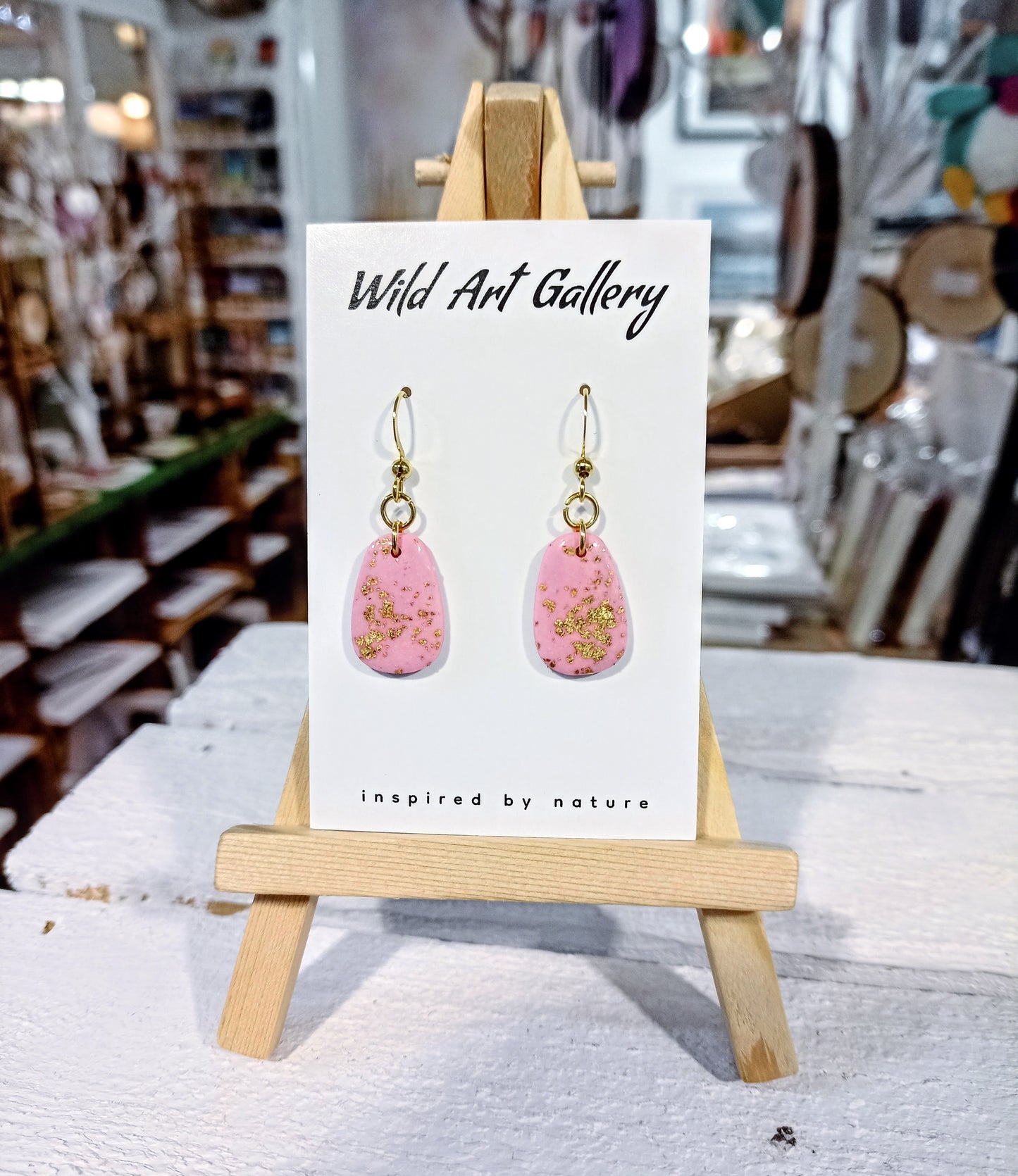 Sparkle Gold Leaf Earrings