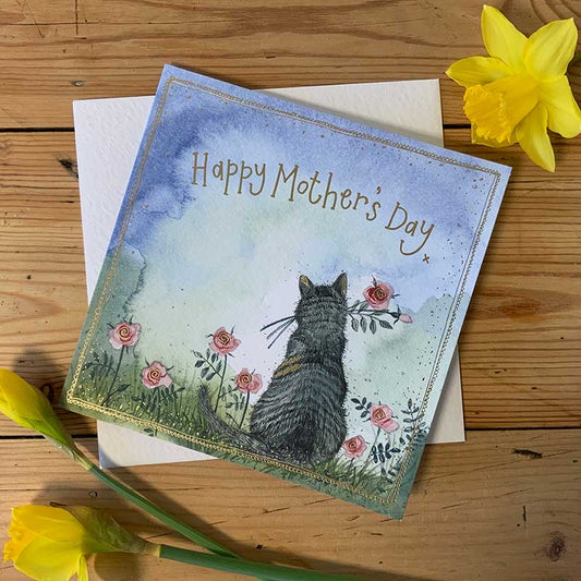 Sunshine Cat Mothers Day Greeting Card