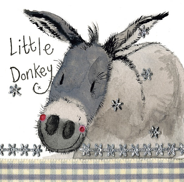 Donkey Christmas Card