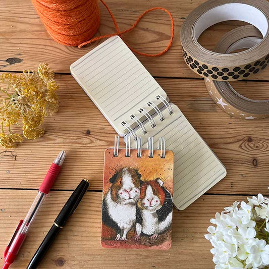 Guinea Pigs Small Spiral Bound Notepad
