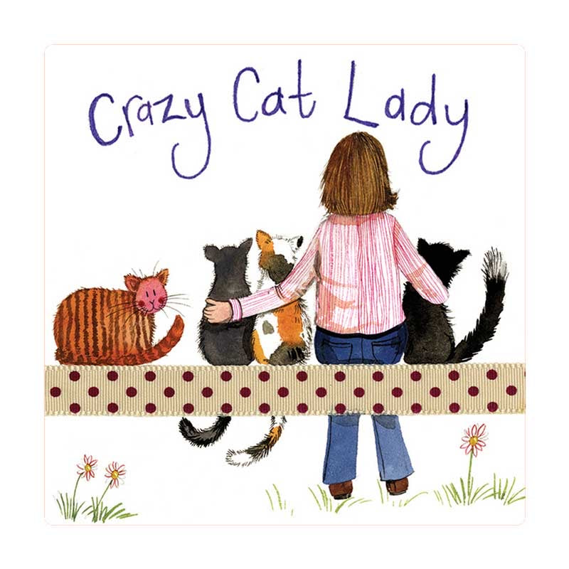 Crazy Cat Lady Cat Coaster