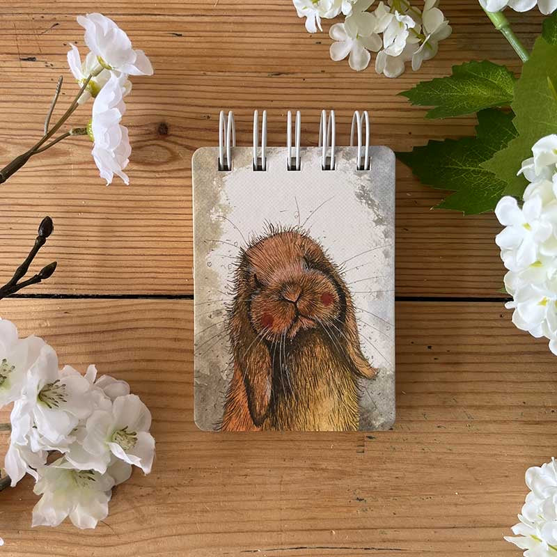Misty Rabbit Small Spiral Bound Notepad
