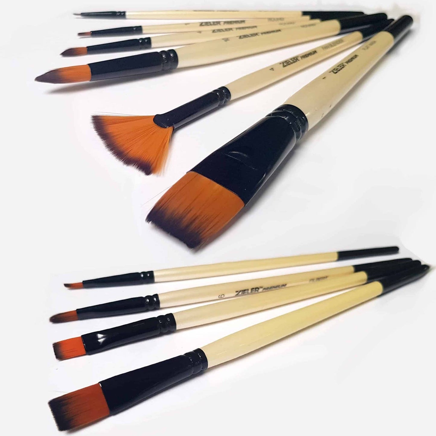 Premium Brush Zip Case Set of 10 - by Zieler