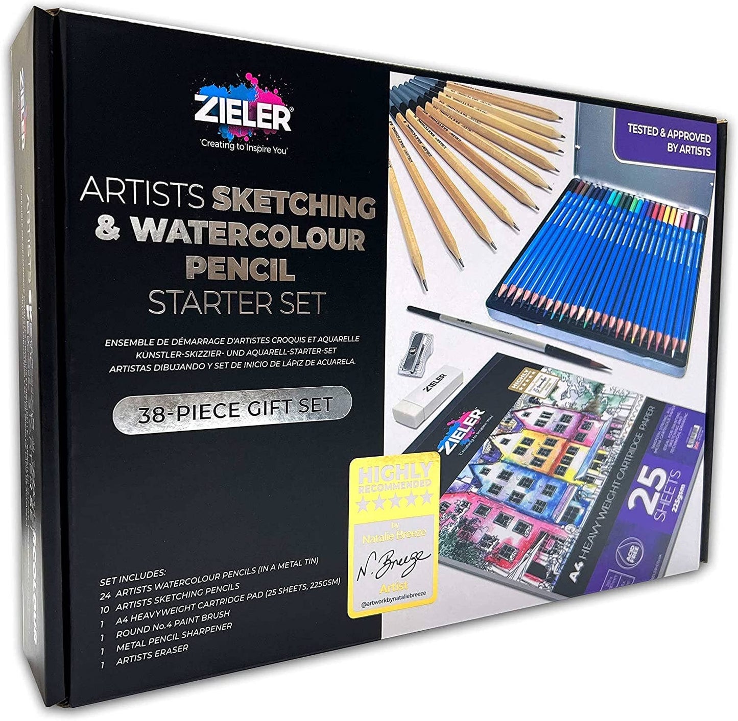 Sketching & Watercolour Starter Set by Zieler