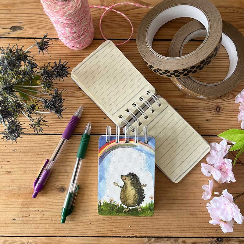 Hedgehog Small Spiral Bound Notepad