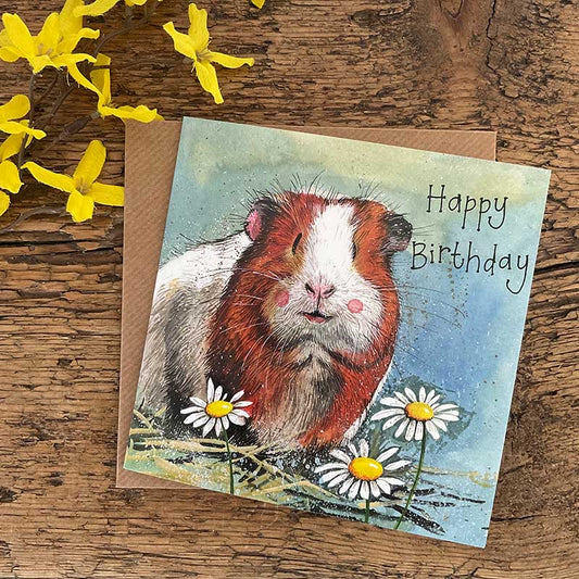 Guinea Pig Birthday Card