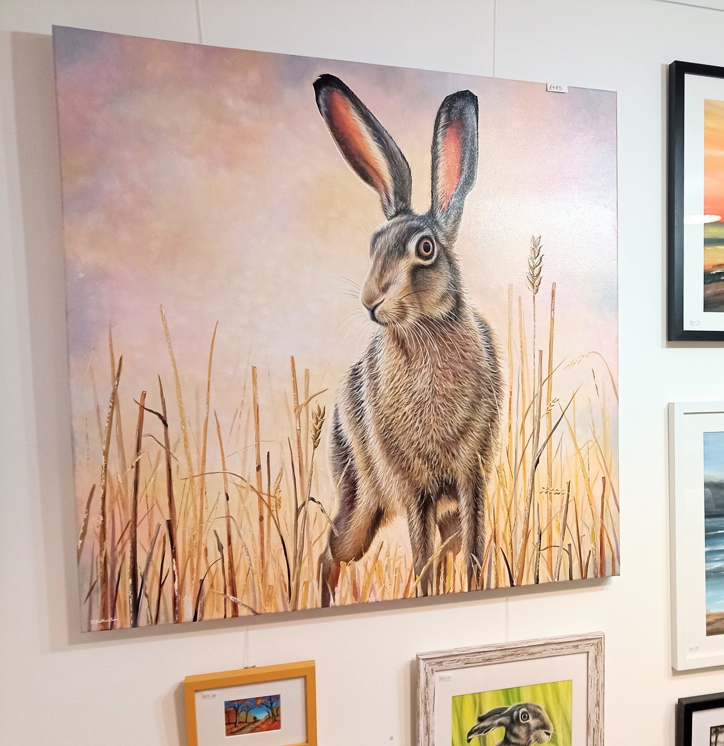 Harvest Hare - Large Canvas Painting