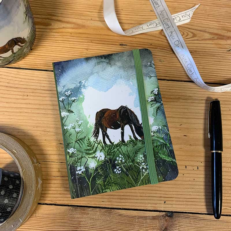 Horse and Cow Parsley Small Chunky Notebook