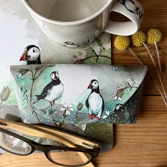 Spectacle Case - Puffins