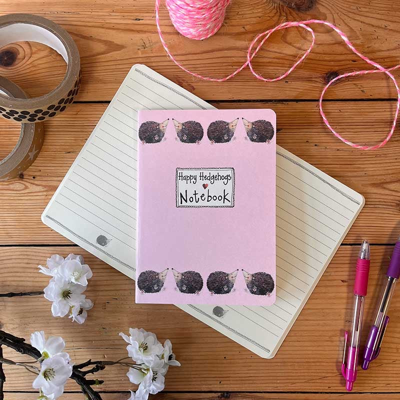 Happy Hedgehogs Medium Soft Notebook