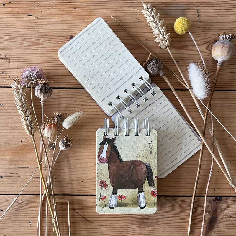 Horse Small Spiral Bound Notepad