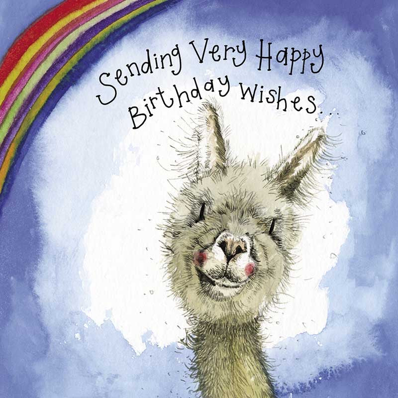 Birthday Alpaca Greeting Card