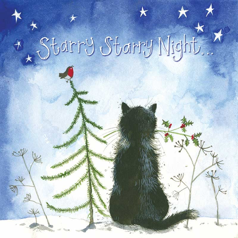 Starry Starry Night Christmas Card