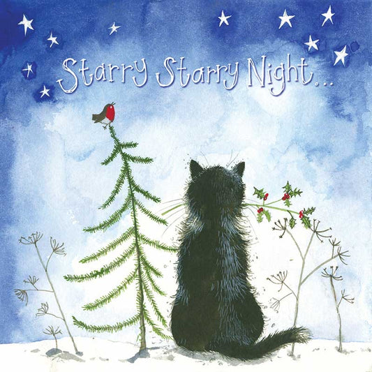 Starry Starry Night Christmas Card