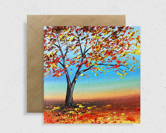 Autumn Tree Greeting Card