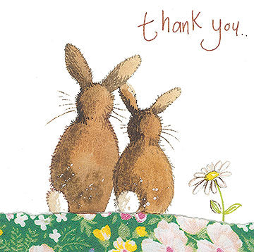 Thank You Bunnies Greeting Card