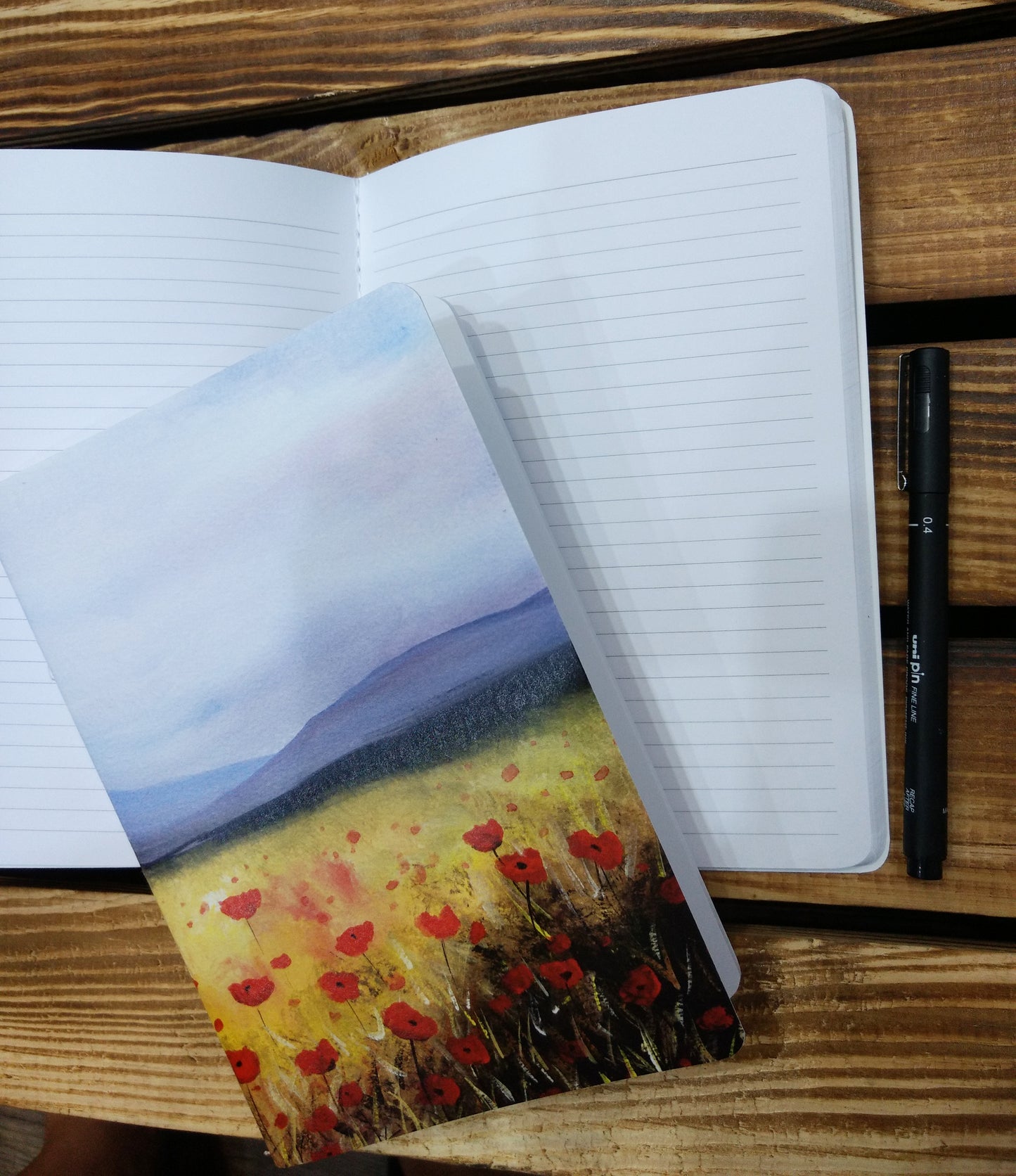 A5 Poppies Notebooks Set of 2
