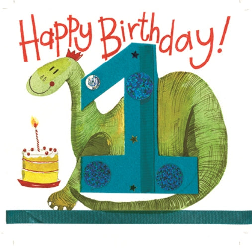 1st Birthday Boy Greeting Card