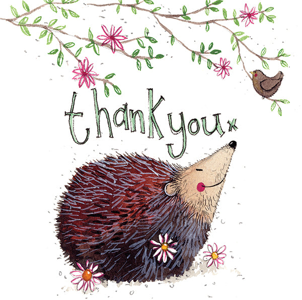 Thank You Hedgehog Greeting Card