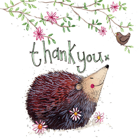 Thank You Hedgehog Greeting Card