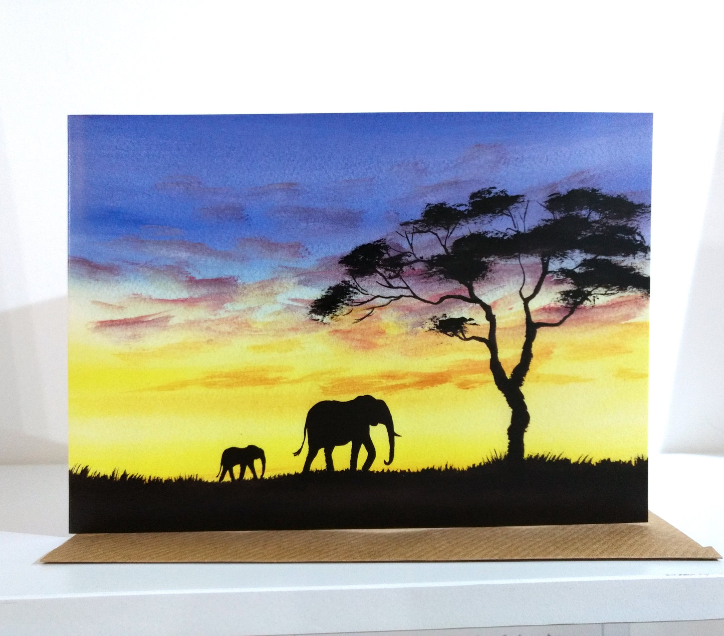 Sunset Walk Greeting Card