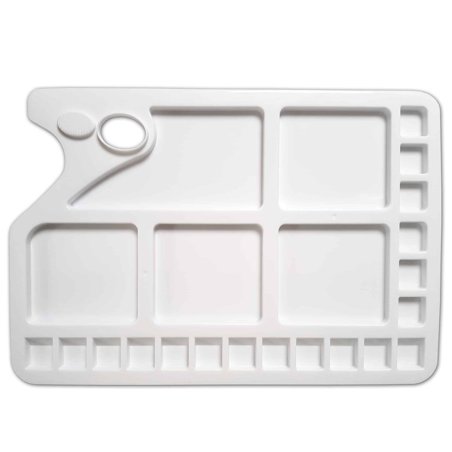Large White Palette Sturdy Plastic 23 Well | by Zieler