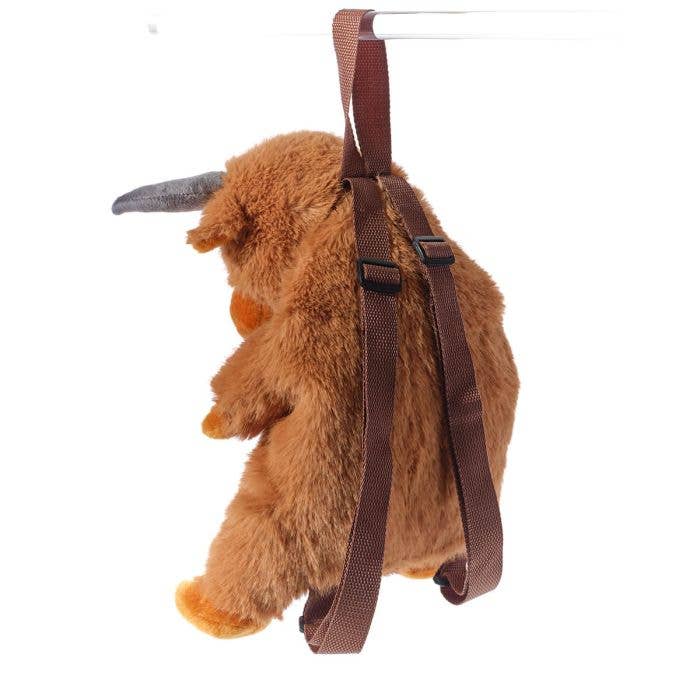 Plush Highland Cow Back Pack