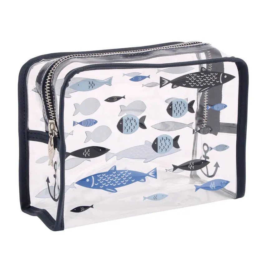 Finest Catch Clear Fish Design Wash Bag