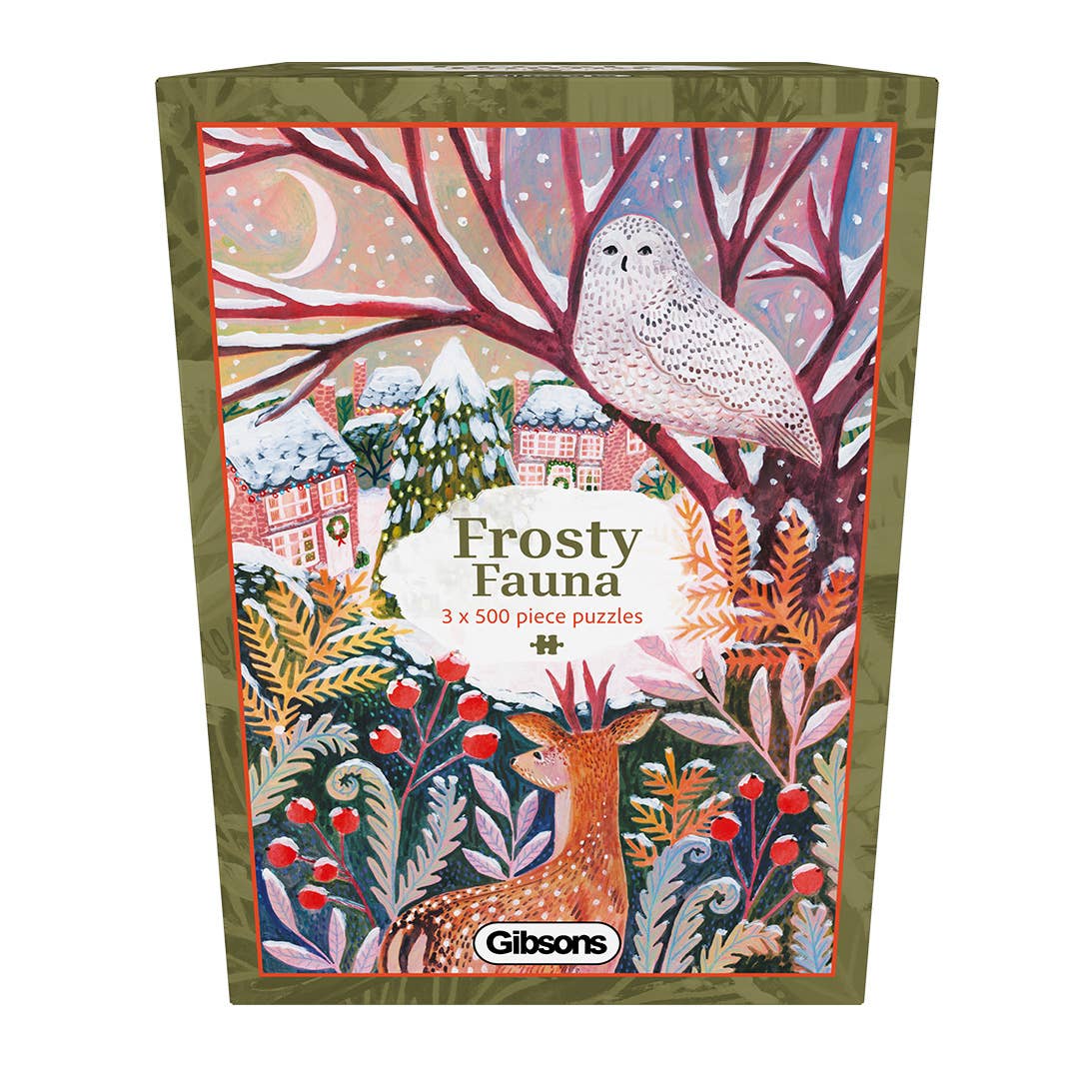 Frosty Fauna 3 x 500 Piece Jigsaw Puzzles