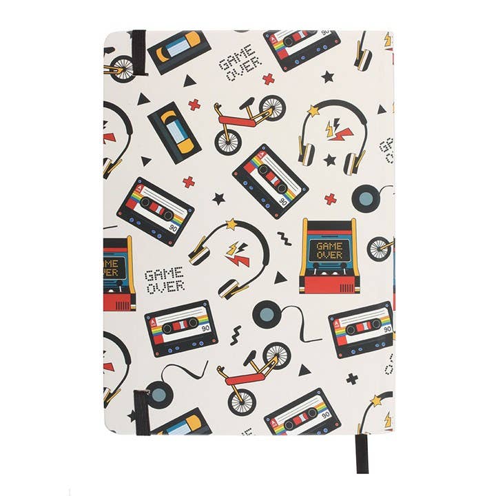 Retro 80s Arcade Print A5 Notebook