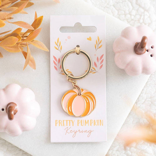 Pretty Pumpkin Autumn Keyring