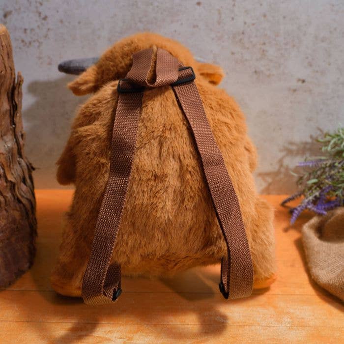 Plush Highland Cow Back Pack