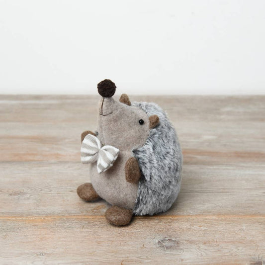 Cute Hedgehog With Bow, 18cm