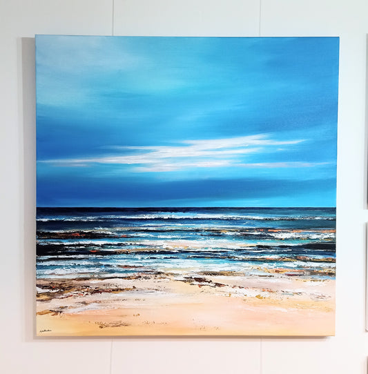 Large Seascape Beach Canvas