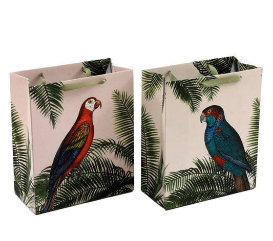 Medium Palm and Parrot Gift Bag