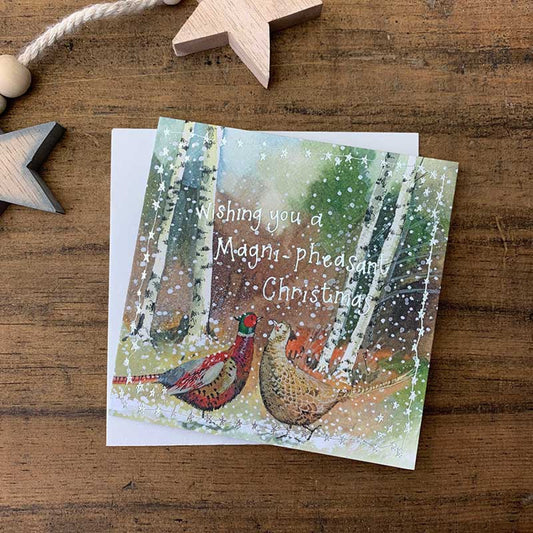 Christmas Pheasant Card
