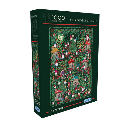 The Art File: Christmas Village 1000 Piece Jigsaw Puzzle