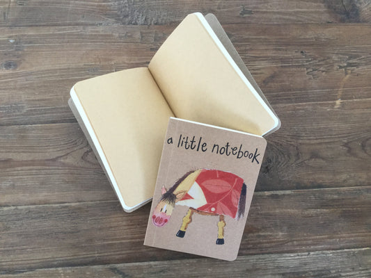 Horse Small Kraft Notebook