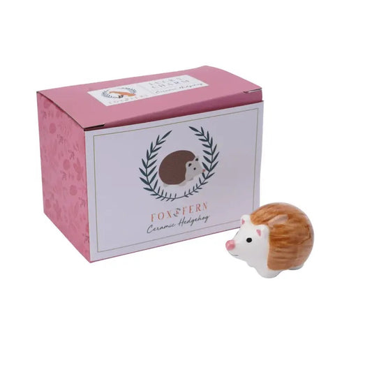 Ceramic Hedgehog Lucky Charm