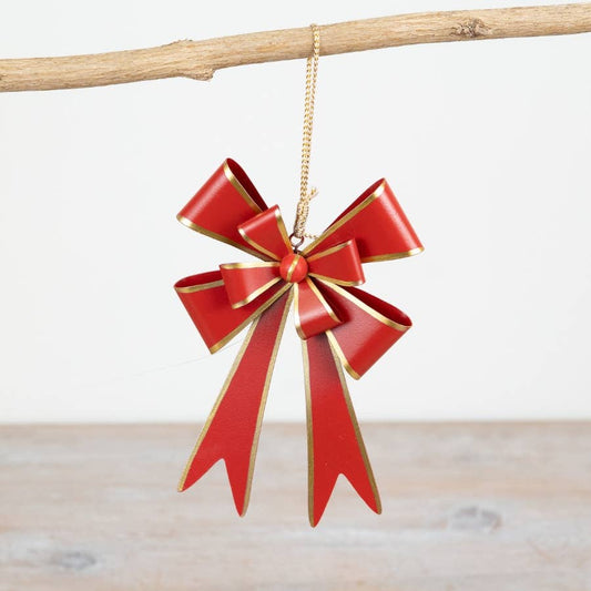 Metal Bow Tree Hanger, 18cm