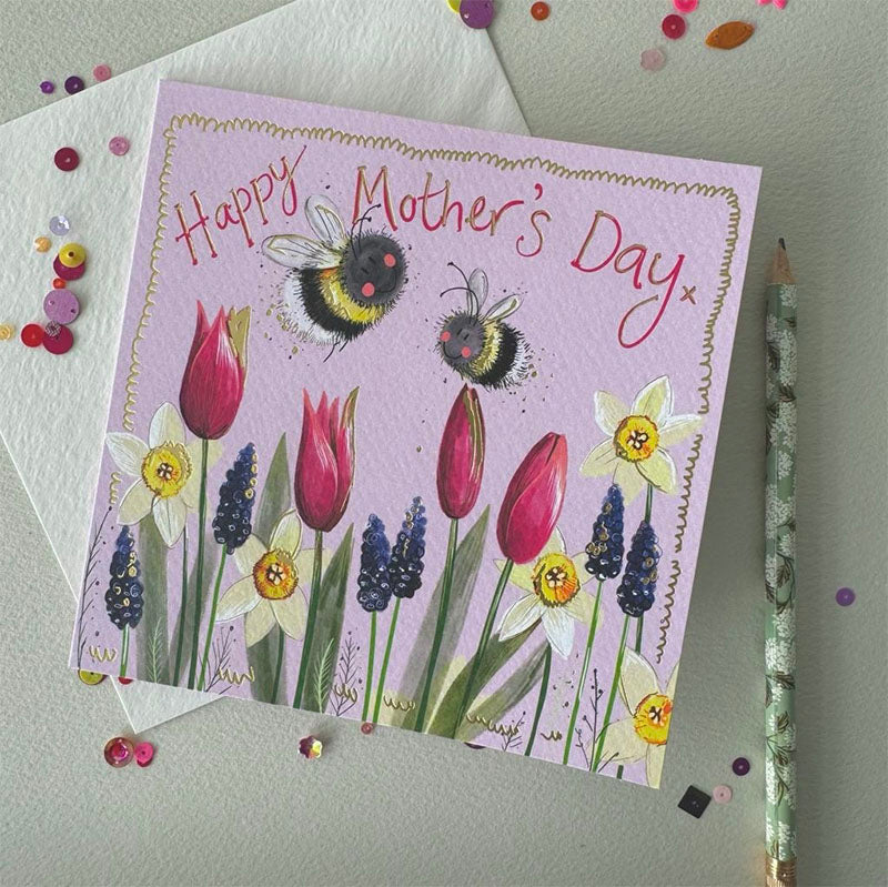 Spring Garden Mothers Day Greeting Card