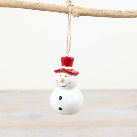 Hanging Snowman Deco, 8.6cm